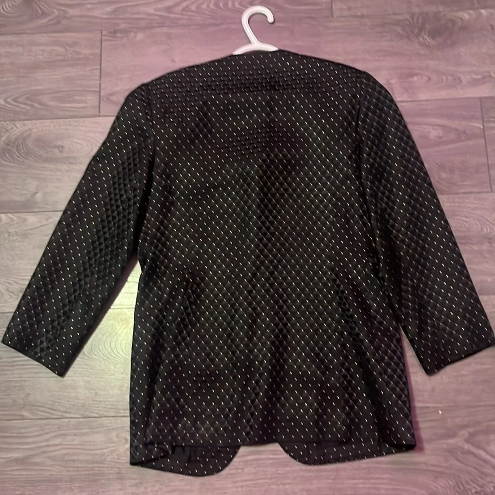 📼📼Vintage Black and gold dot blazer jacket - Picture 6 of 6